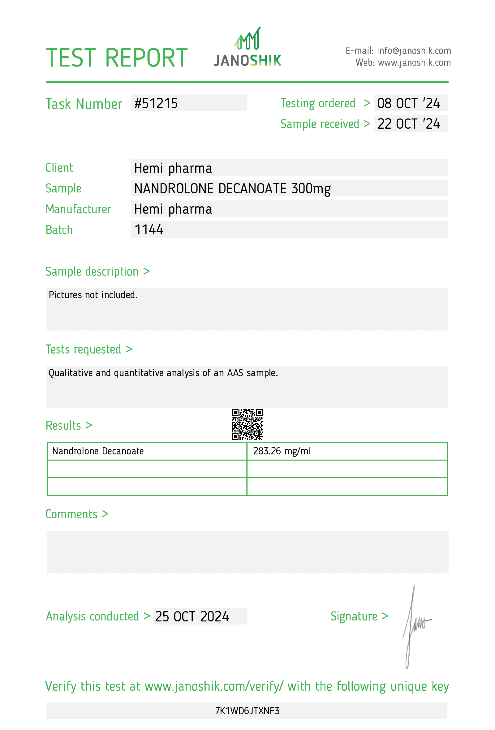 Hemi Pharma Nandrolone Decanoate (Deca) 300 - Image 2